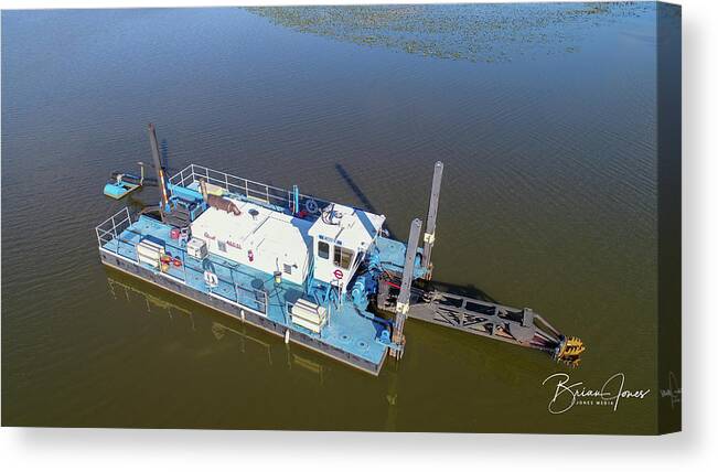  Canvas Print featuring the photograph Dredge by Brian Jones