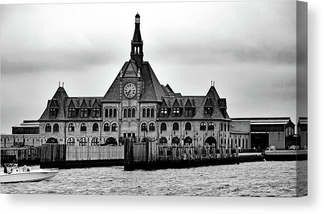 Communipaw Terminal Canvas Print featuring the photograph Communipaw Terminal No. 49-3 by Sandy Taylor