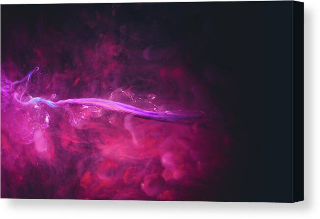 Abstract Canvas Print featuring the photograph Enigma - Purple Abstract Photography by Modern Abstract