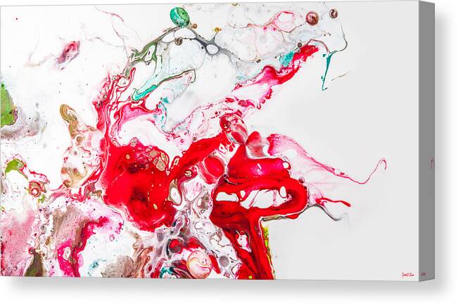 Acrylic Paints In Water Canvas Print