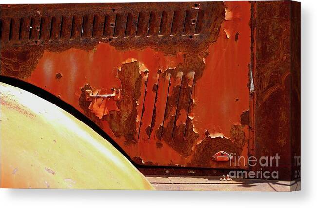 Fire Truck Canvas Print featuring the photograph Fire Truck Detail by Charlene Mitchell