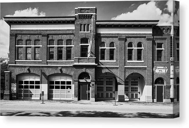 Fort Wayne Canvas Print featuring the photograph Fort Wayne Firefighters Museum by Mountain Dreams