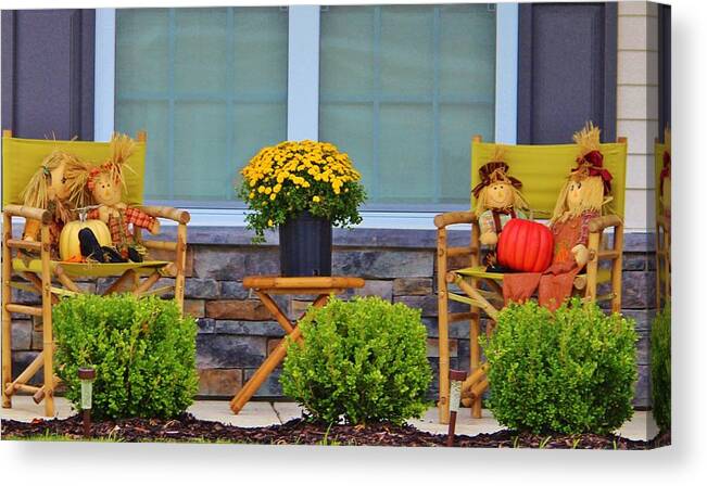 Front Porch Canvas Print featuring the photograph Front Porch by Cynthia Guinn