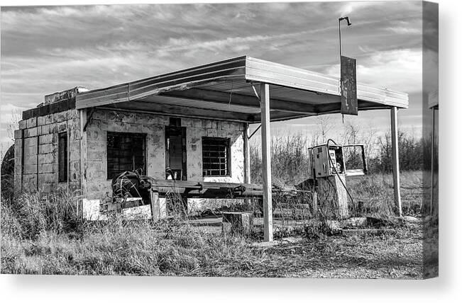 Abandoned Canvas Print featuring the photograph Full Service by Holly Ross