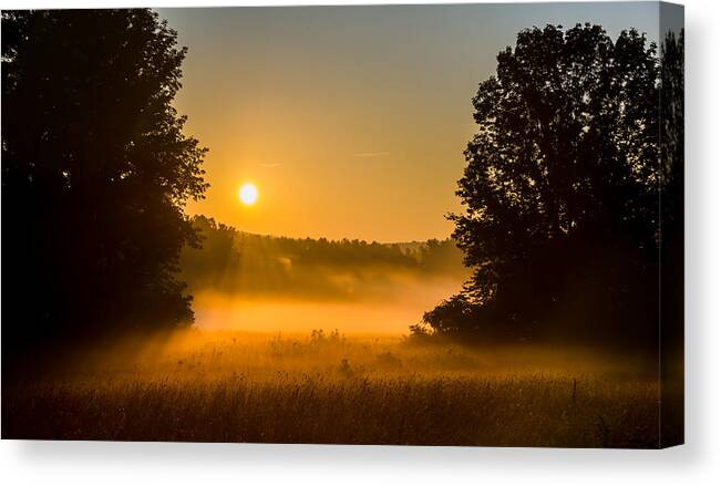 Morning Canvas Print featuring the photograph God Rays by Robert McKay Jones