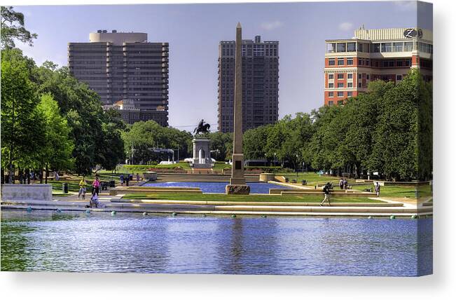 Houston Canvas Print featuring the photograph Hermann Park by Tim Stanley