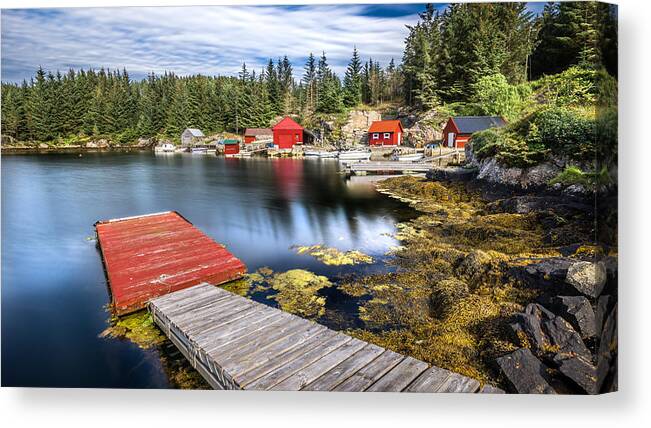 Clouds Canvas Print featuring the photograph Hordaland, Norway - Travel photography by Giuseppe Milo