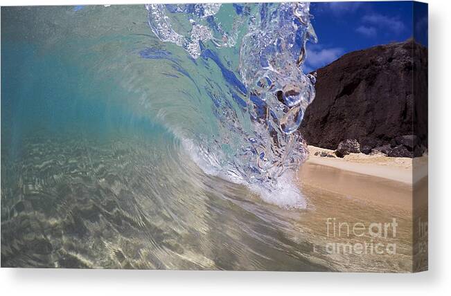 Inside The Curl Big Beach Maui Wave Canvas Print featuring the photograph Inside The Curl Big Beach Maui Wave by Dustin K Ryan