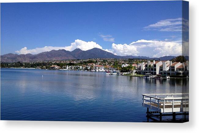 Lake Canvas Print featuring the photograph Lake Mission Viejo by J R Yates