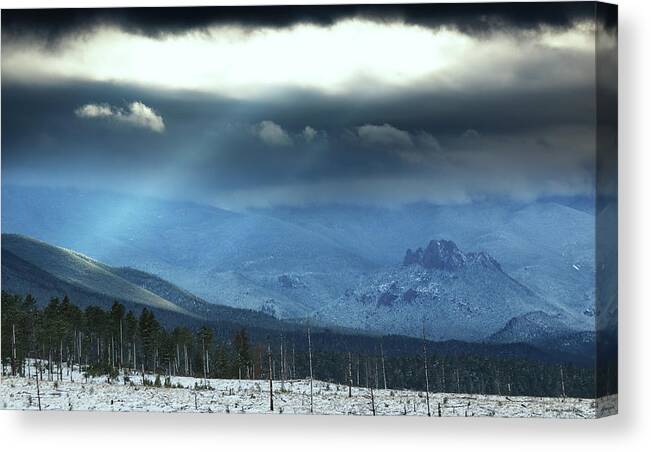 Let Canvas Print featuring the photograph Let There Be Light by Brian Gustafson