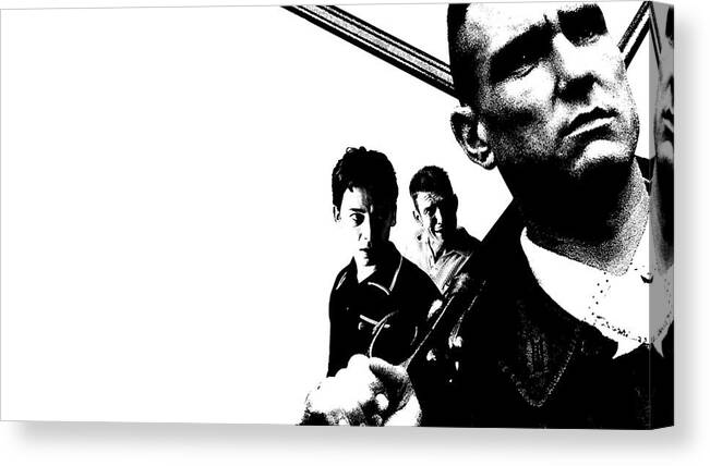 Lock Canvas Print featuring the digital art Lock, Stock And Two Smoking Barrels by Maye Loeser