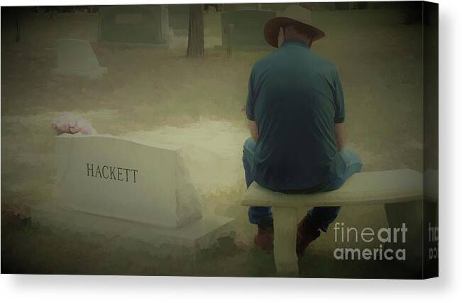 Grief Canvas Print featuring the photograph Missing You by D Hackett