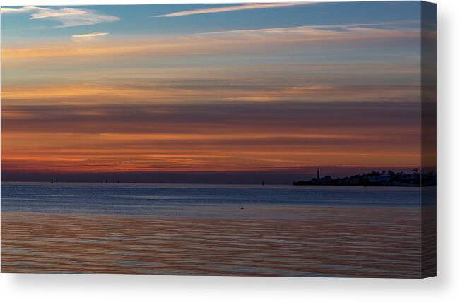 Landscape Canvas Print featuring the photograph Morning Pastels by Darryl Hendricks