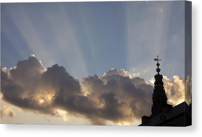 Sky Canvas Print featuring the photograph Morning Sky by Inge Riis McDonald