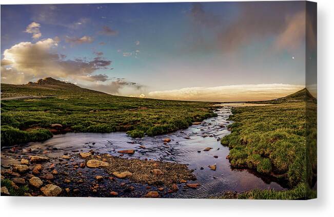 American West Canvas Print featuring the photograph Mt. Evans Alpine Stream by Chris Bordeleau