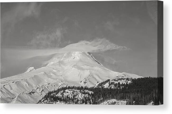 Faa_export Canvas Print featuring the photograph Mt Hood from White River by Kunal Mehra