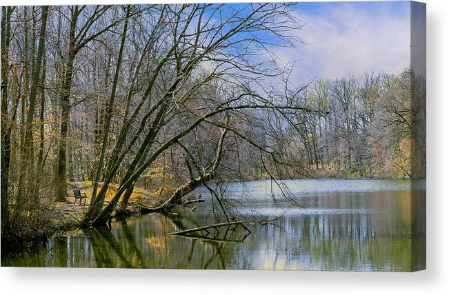 Pond Canvas Print featuring the photograph My Quiet Place by John Rivera