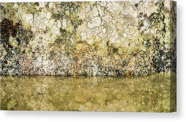 Background Canvas Print featuring the photograph Natural stone background by Torbjorn Swenelius