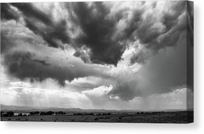 Clouds Canvas Print featuring the photograph Nature Making Art by Monte Stevens