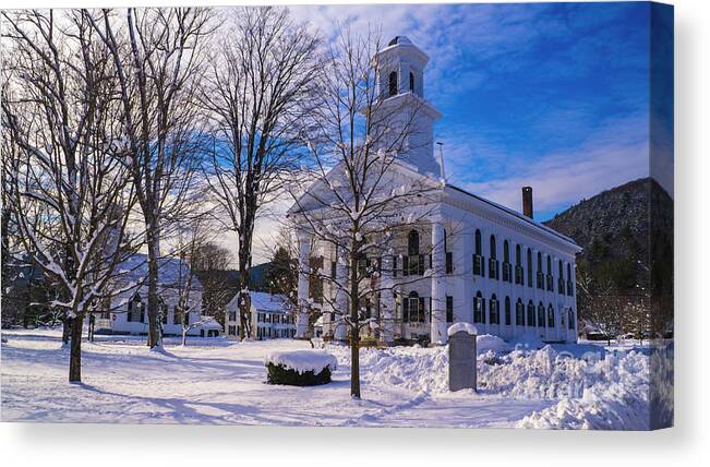 Vermont Canvas Print featuring the photograph Newfane Vermont. by Scenic Vermont Photography