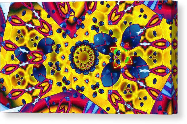 Collage Canvas Print featuring the digital art Pattern 2 Intersect by Ronald Bissett