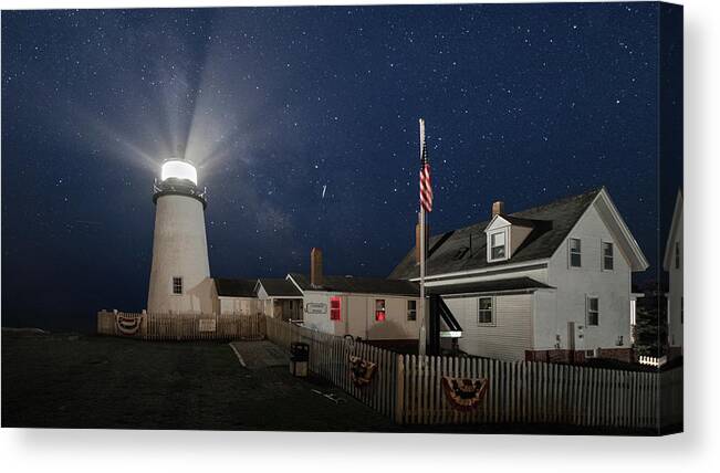 Maine Canvas Print featuring the photograph Pemaquid Point Light Flare by Colin Chase