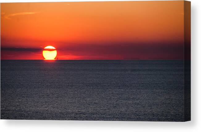 Sunset Canvas Print featuring the photograph Pour Some Sunset by Charles McCleanon
