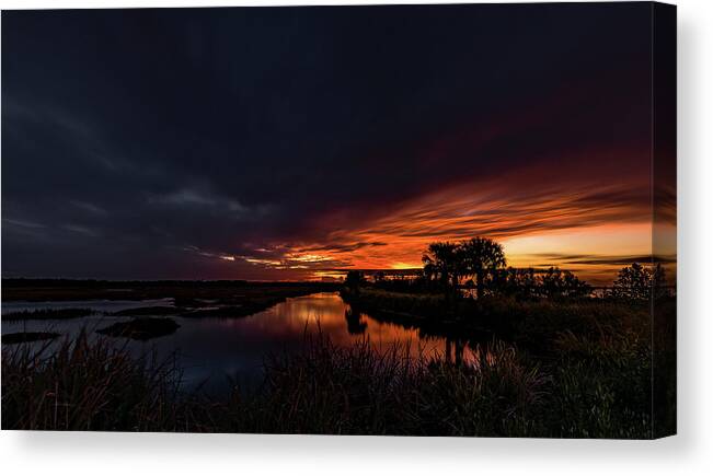 Indian River Canvas Print featuring the photograph Rain or Shine - by Norman Peay