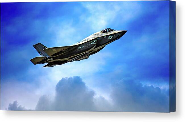 Lockheed Martin Canvas Print featuring the photograph Reach For The Skies by Chris Lord