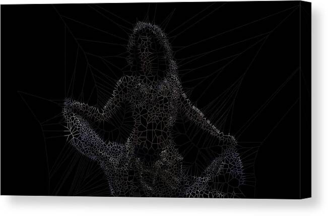 Vorotrans Canvas Print featuring the digital art Reverence by Stephane Poirier