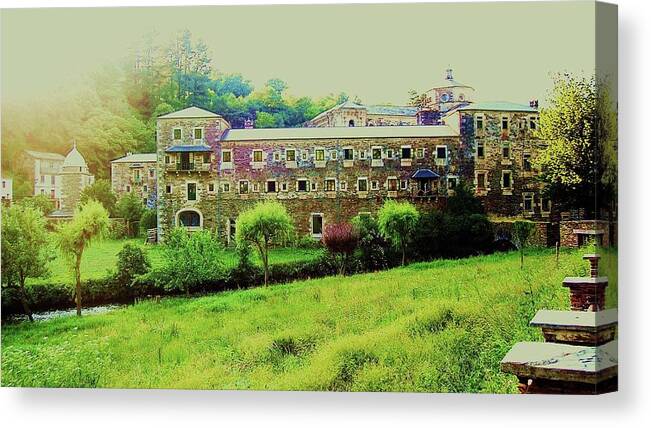 Samos Monastery Canvas Print featuring the photograph Samos Monastery by HweeYen Ong