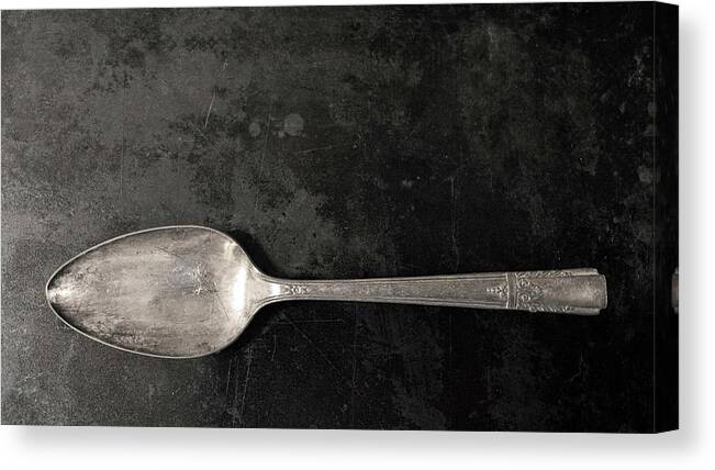 Spoon Canvas Print featuring the photograph Singularity by Holly Ross