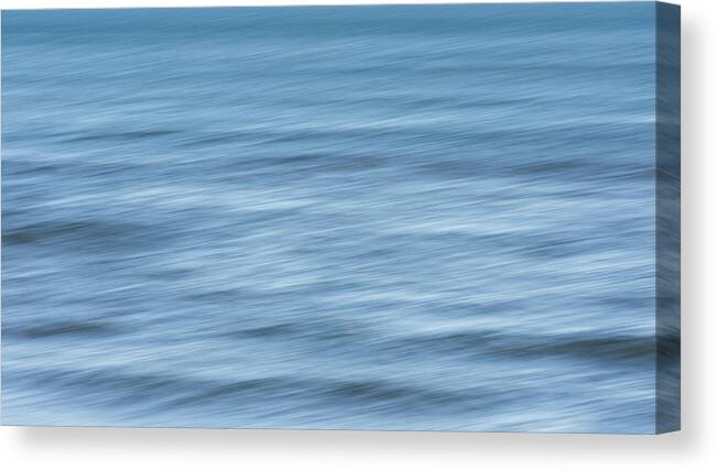 Terry D Photography Canvas Print featuring the photograph Smooth Blue Abstract by Terry DeLuco