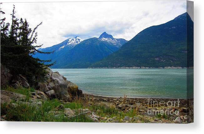 Skagway Canvas Print featuring the photograph Smugglers Cove by Laurianna Taylor