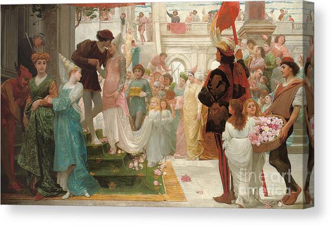Prince Canvas Print featuring the painting The Prince's Choice by Thomas Reynolds Lamont