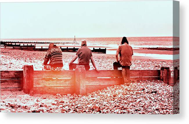 Beach Canvas Print featuring the photograph The three amigos by Pedro Fernandez