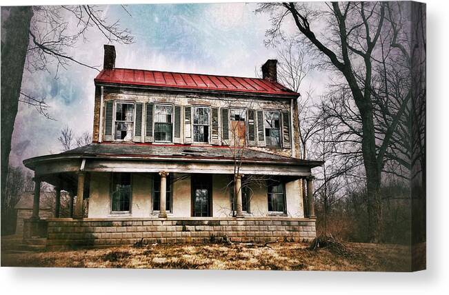 Old House Canvas Print featuring the photograph This Old House by Al Harden