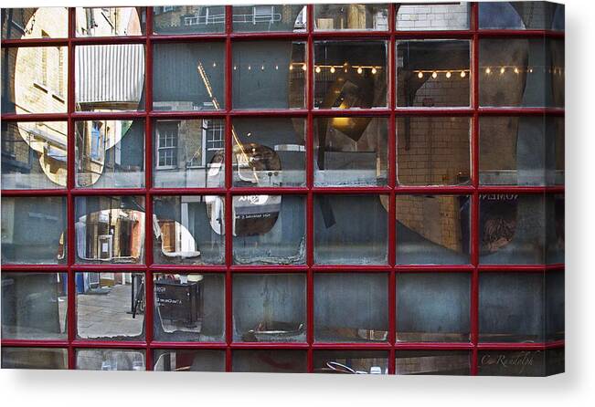 Street Scene Canvas Print featuring the photograph Time Warp by Cheri Randolph