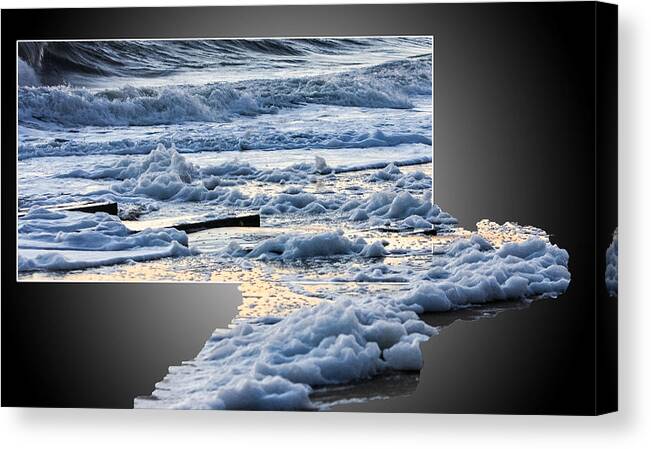 Beach Canvas Print featuring the photograph Too Big for the Frame by Allan Levin