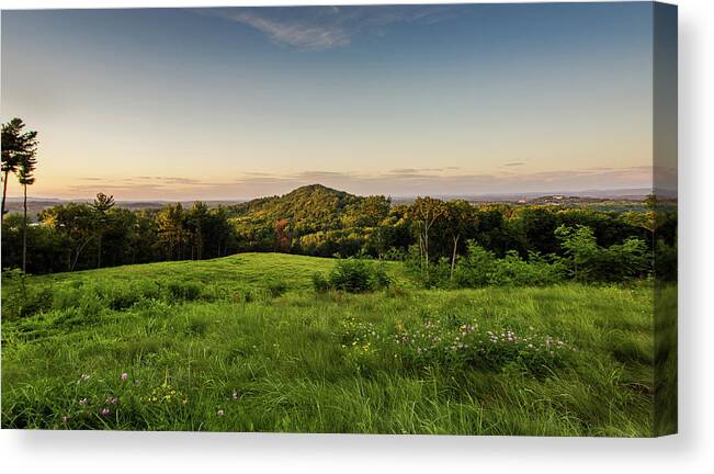 Hudson Valley Canvas Print featuring the photograph Tranquility in Hudson by John Morzen