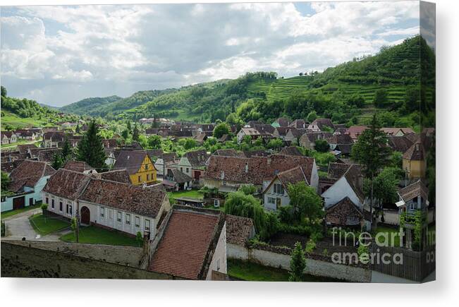House Canvas Print featuring the photograph Transylvania Landscape 2 by Perry Rodriguez