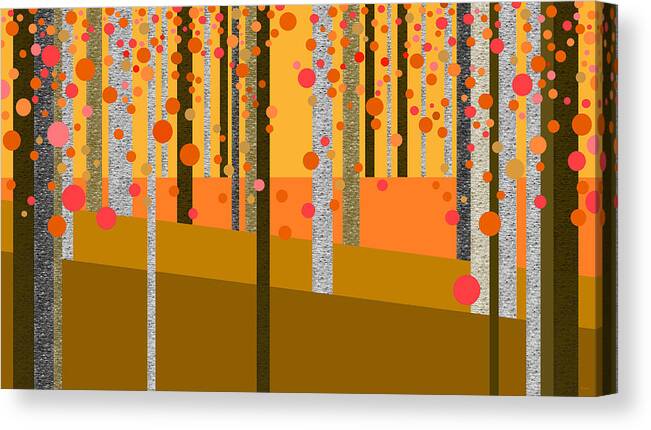 Tree Abstract Canvas Print featuring the digital art Tree Abstract by Val Arie