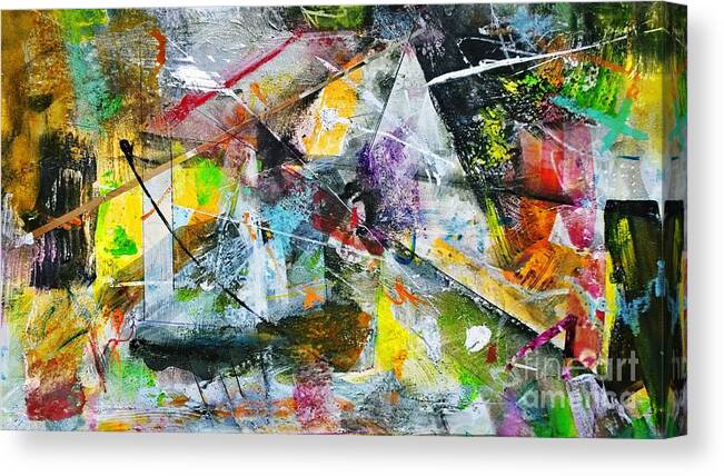 Abstract Art Robert Anderson Canvas Print featuring the painting Untitled by Robert Anderson