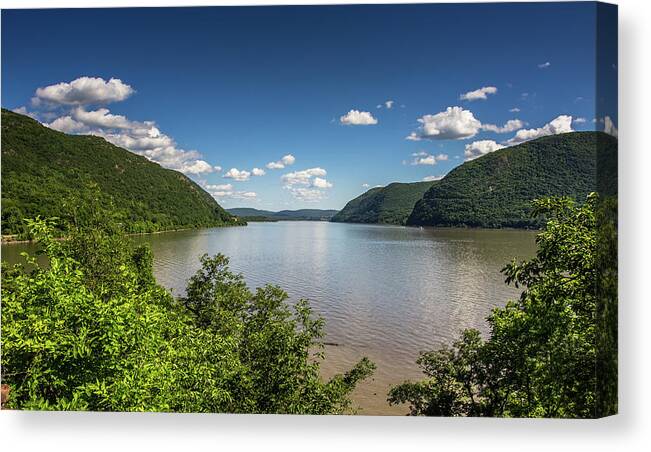 Hudson Valley Canvas Print featuring the photograph View From Bannerman Island by John Morzen