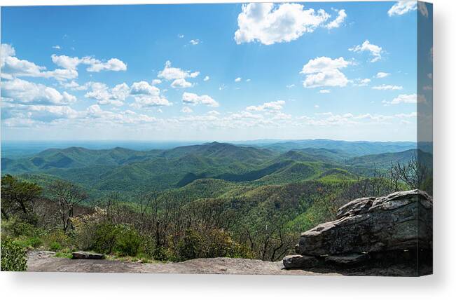 Georgia Canvas Print featuring the photograph View from Blood Mountain Georgia by Lawrence S Richardson Jr