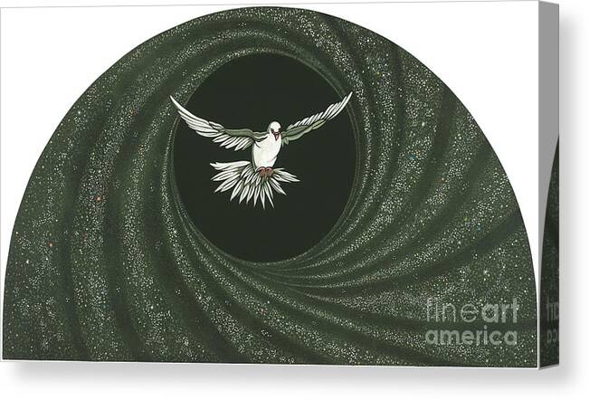 Viriditas Canvas Print featuring the painting Viriditas- The Holy Spirit by William Hart McNichols