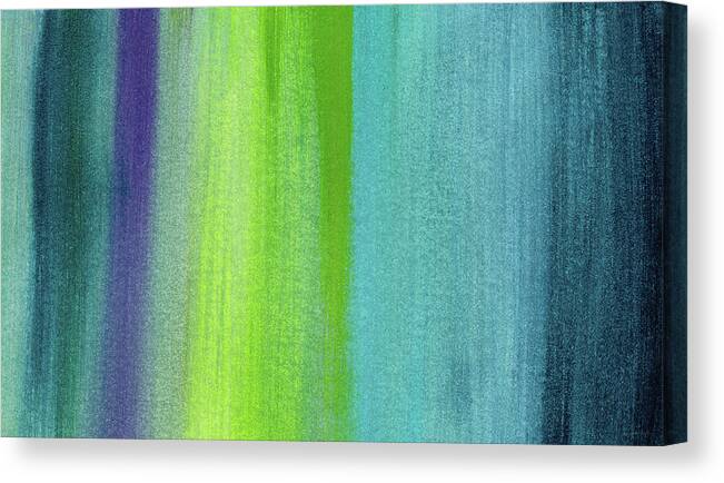 Abstract Canvas Print featuring the painting Vishnu- Art by Linda Woods by Linda Woods