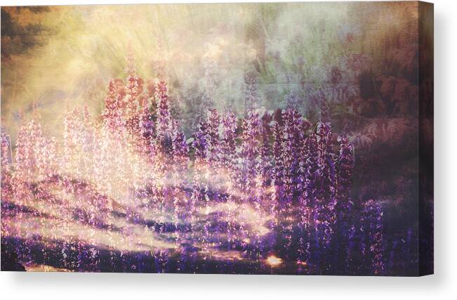 Floral Canvas Print featuring the photograph When Earth and Sky Collide by Debbie Nobile