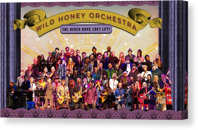 Wild Honey Canvas Print featuring the photograph Wild Honey Orchestra Fundraiser by Thomas Leparskas