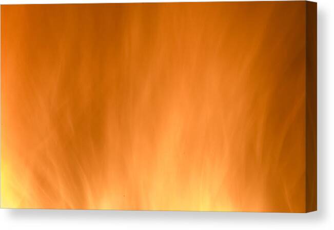 Fire Background Canvas Print featuring the photograph Yellow Fire background by Michalakis Ppalis